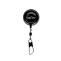 Black fishing zingers with Cortland logo on a white background