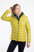 Weirdfish Eshka Showerproof Padded Hooded Jacket - Tarragon
