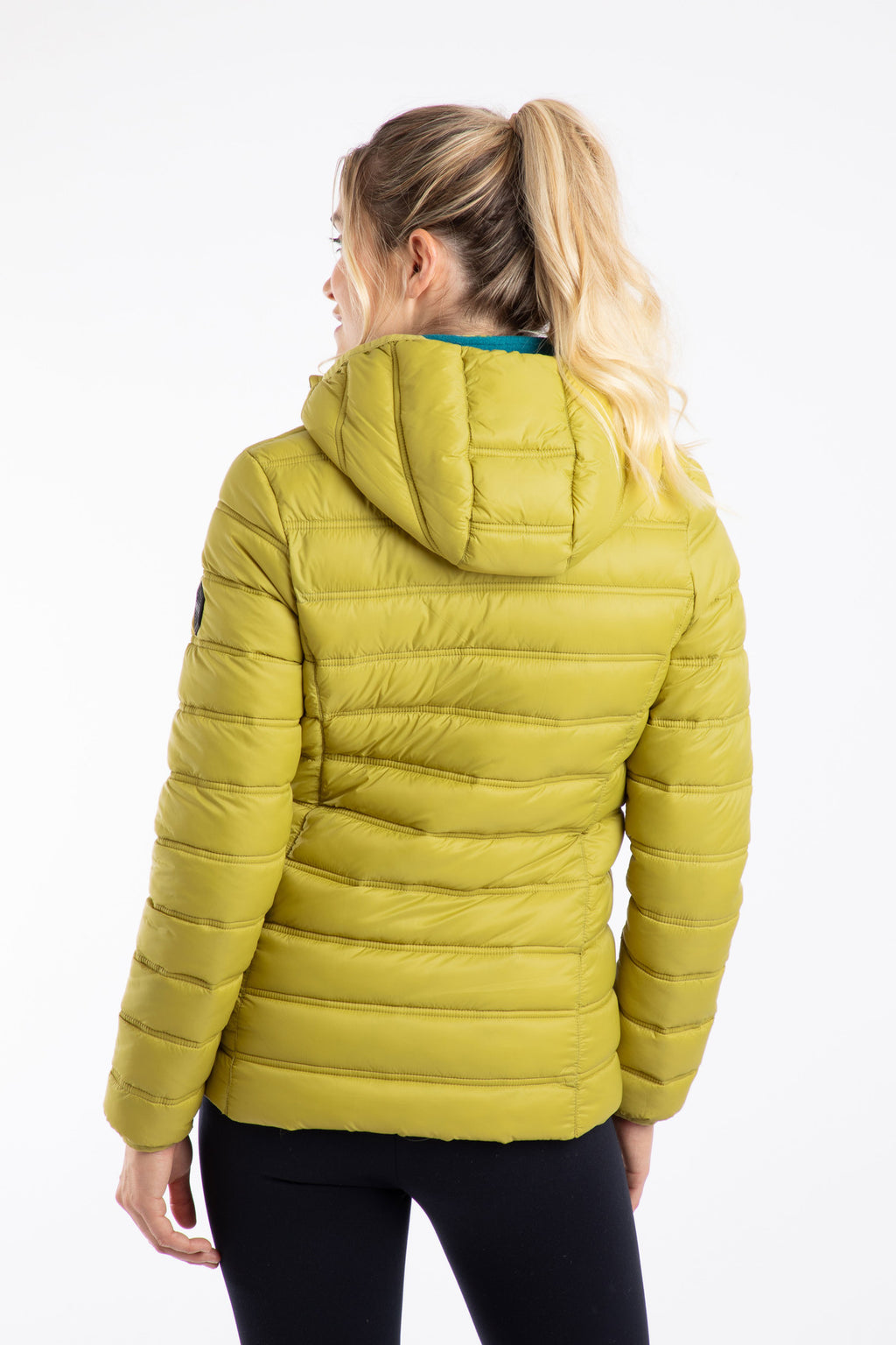 Weirdfish Eshka Showerproof Padded Hooded Jacket - Tarragon