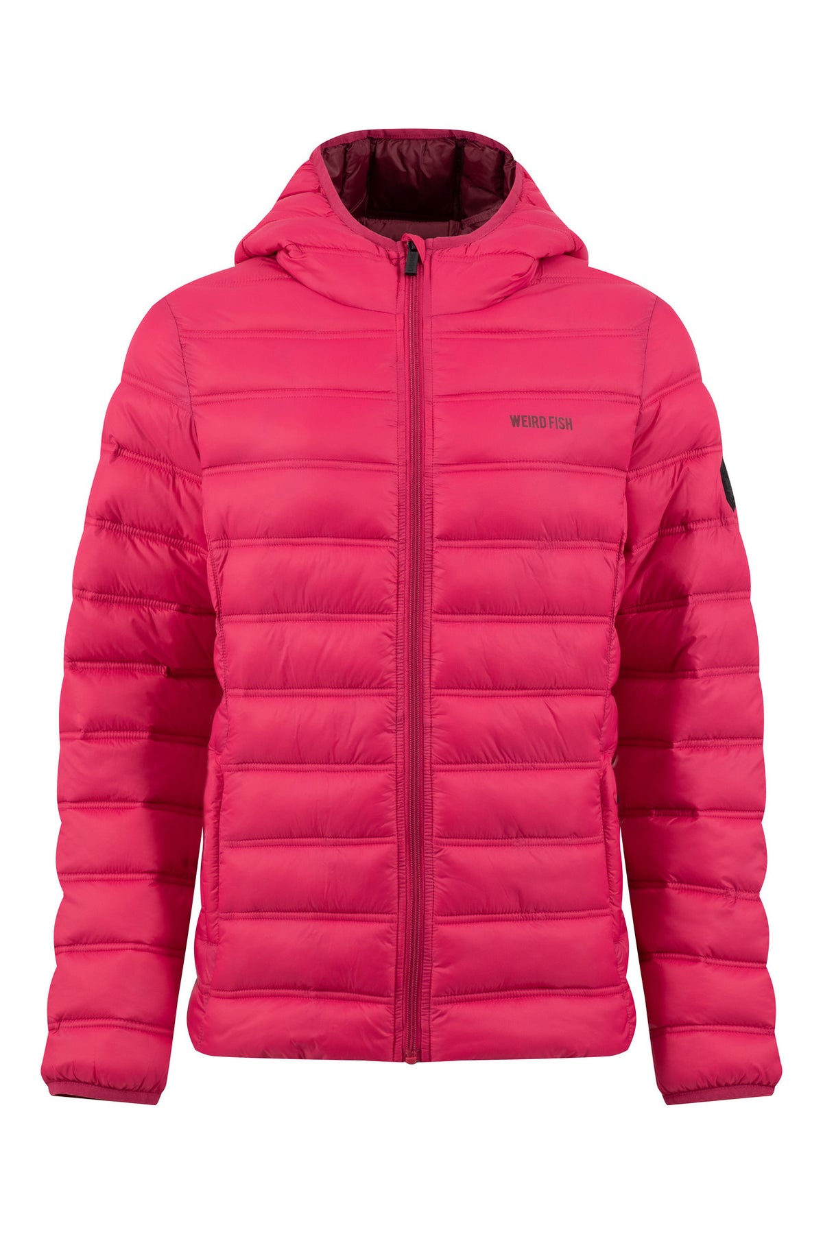 Weirdfish Eshka Showerproof Padded Hooded Jacket - Foxglove