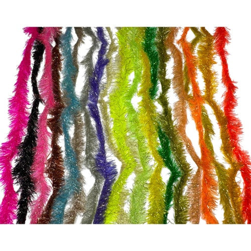 Gold Tinsel Fleck 15mm Chenille