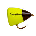 Fishing lure with 'Competition' text on a white background
