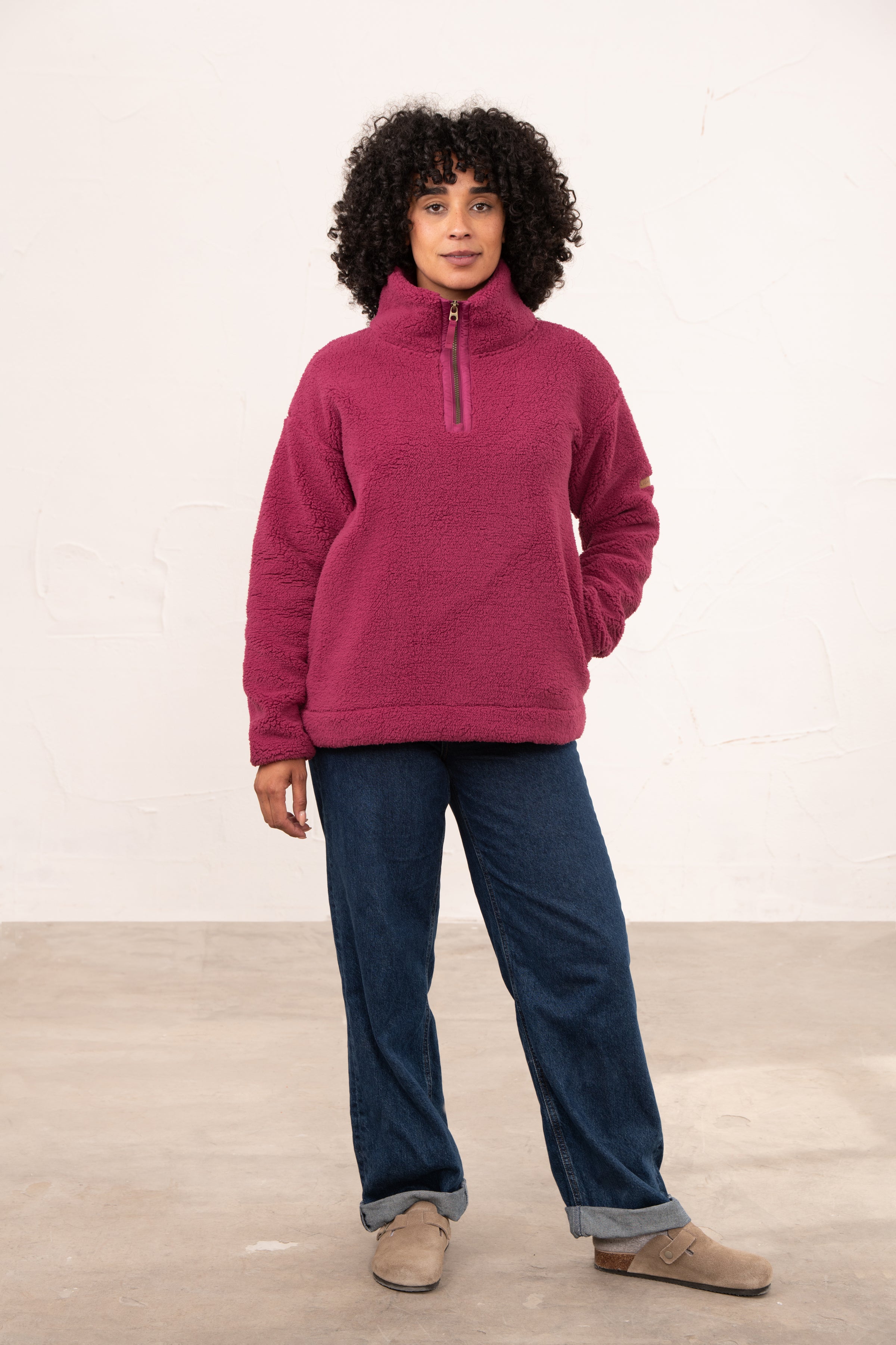 Lighthouse Coast Fleece - Berry