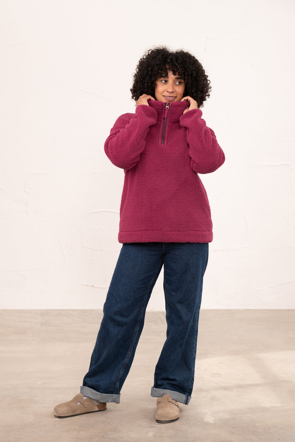 Lighthouse Coast Fleece - Berry
