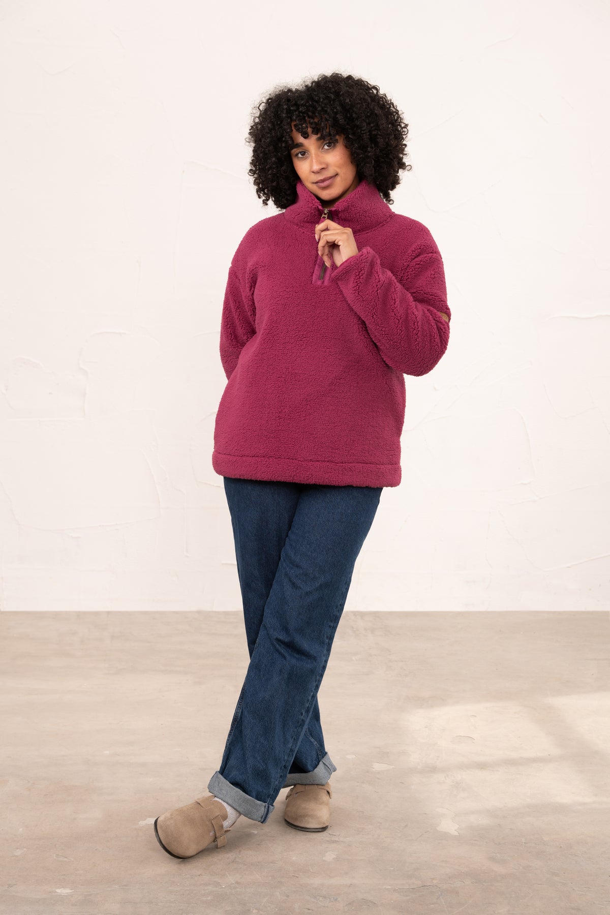 Lighthouse Coast Fleece - Berry