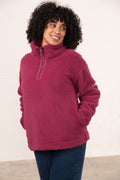 Lighthouse Coast Fleece - Berry