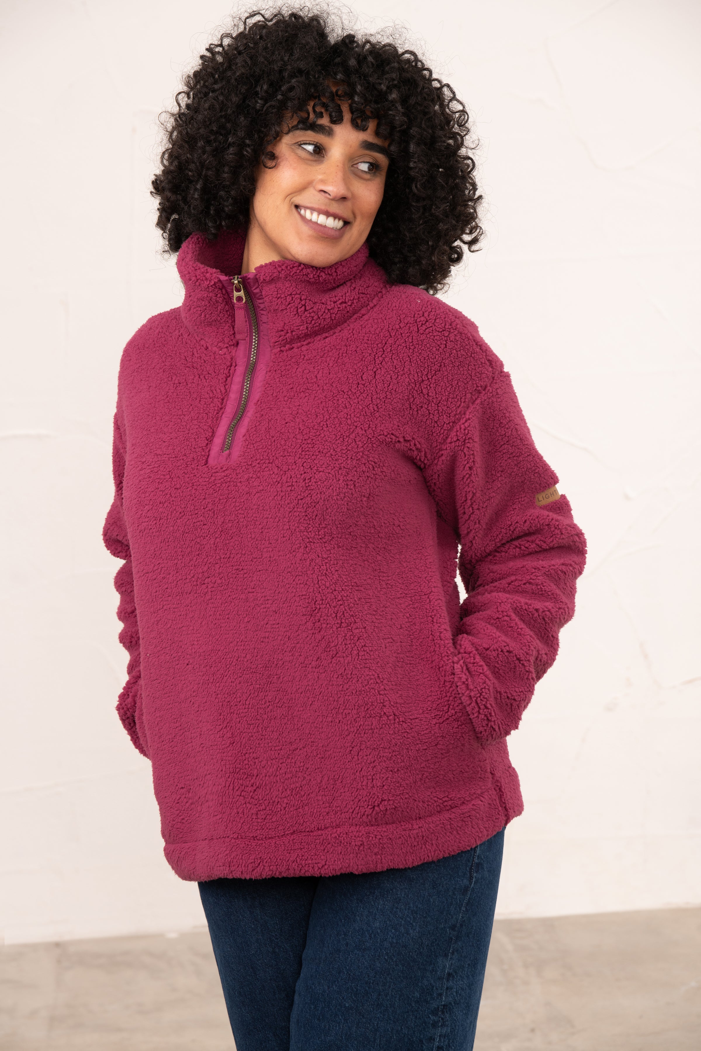 Lighthouse Coast Fleece - Berry