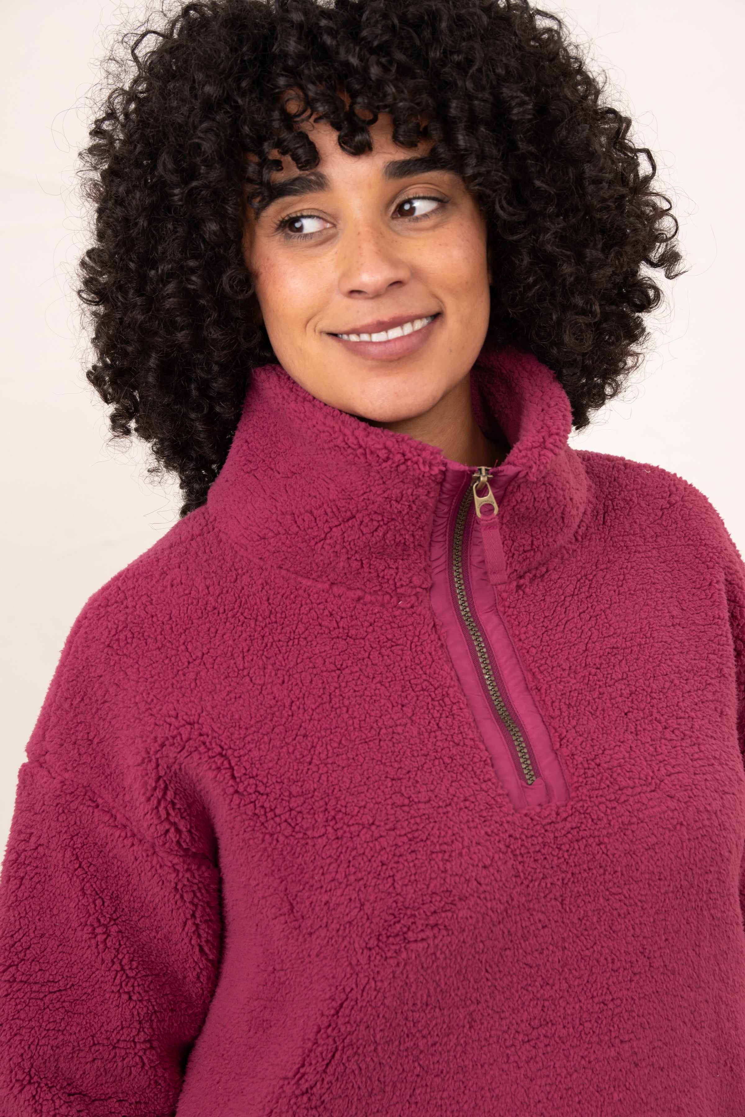 Lighthouse Coast Fleece - Berry