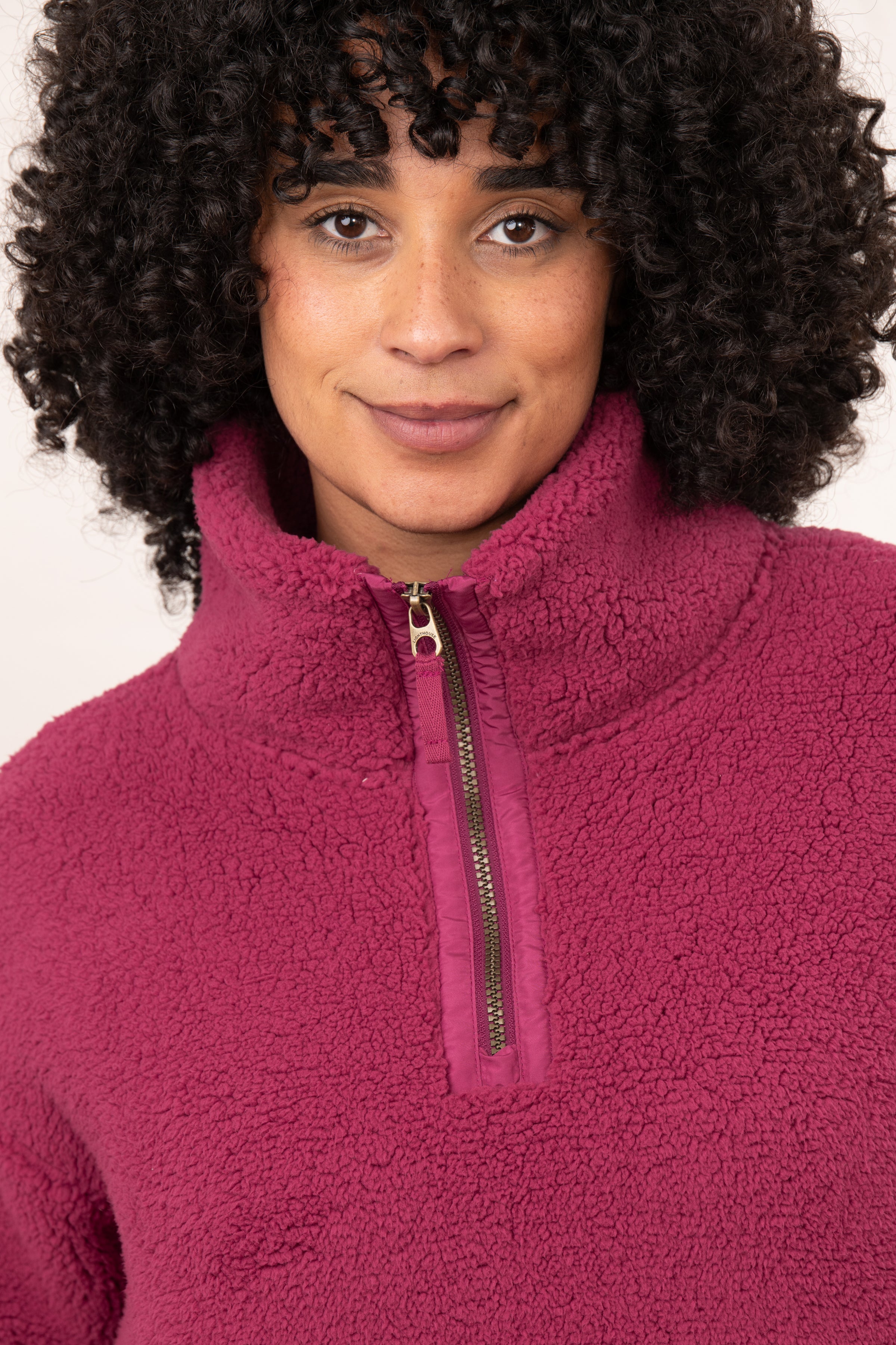 Lighthouse Coast Fleece - Berry