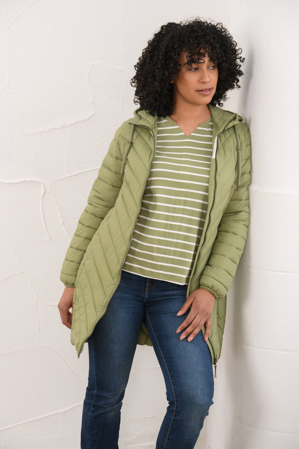 Lighthouse Laurel Coat - Moss
