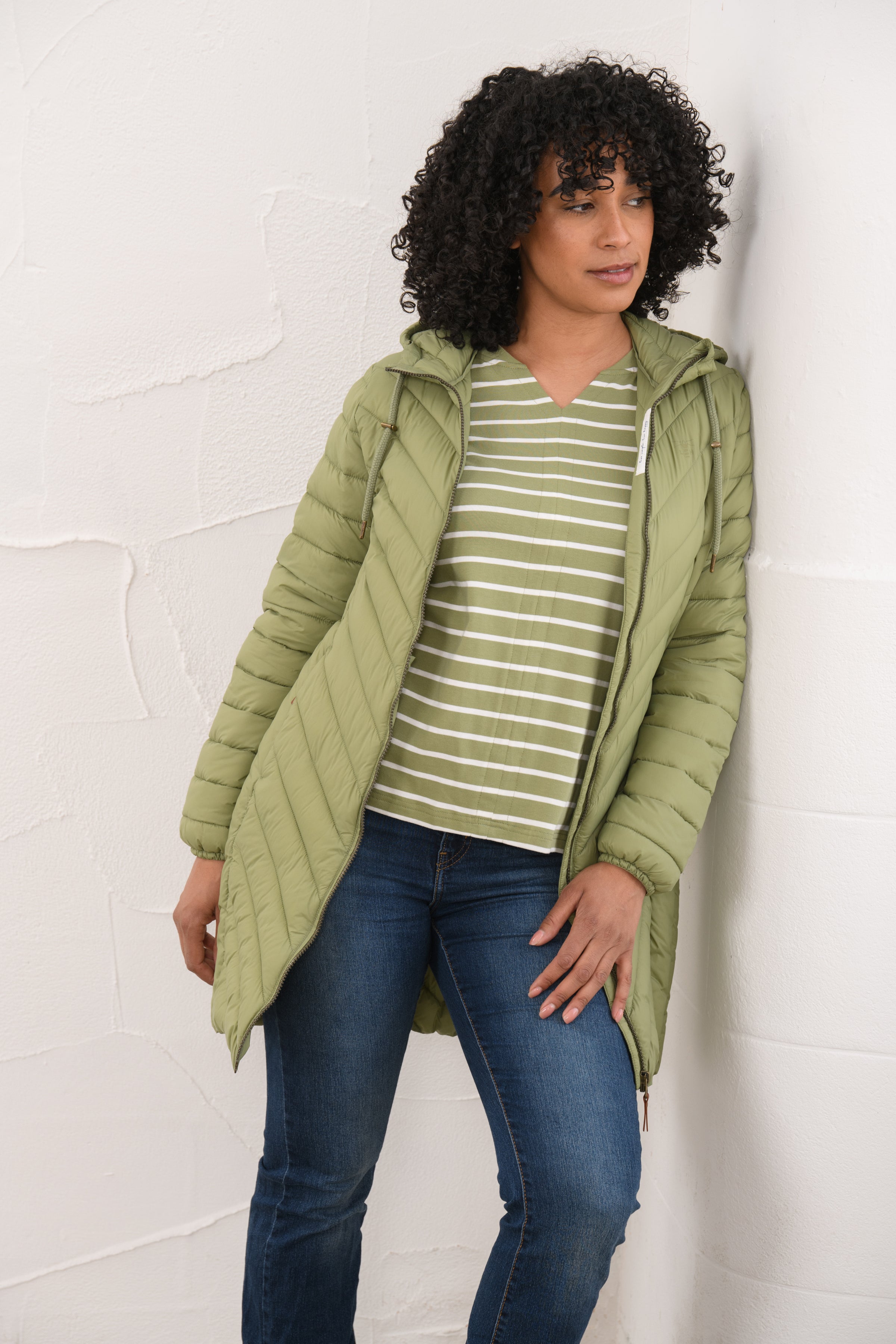 Lighthouse Laurel Coat - Moss