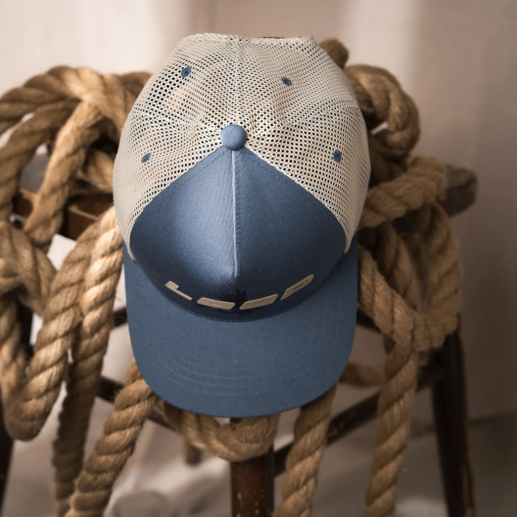 Loop Fly Trucker Cap Blue Grey