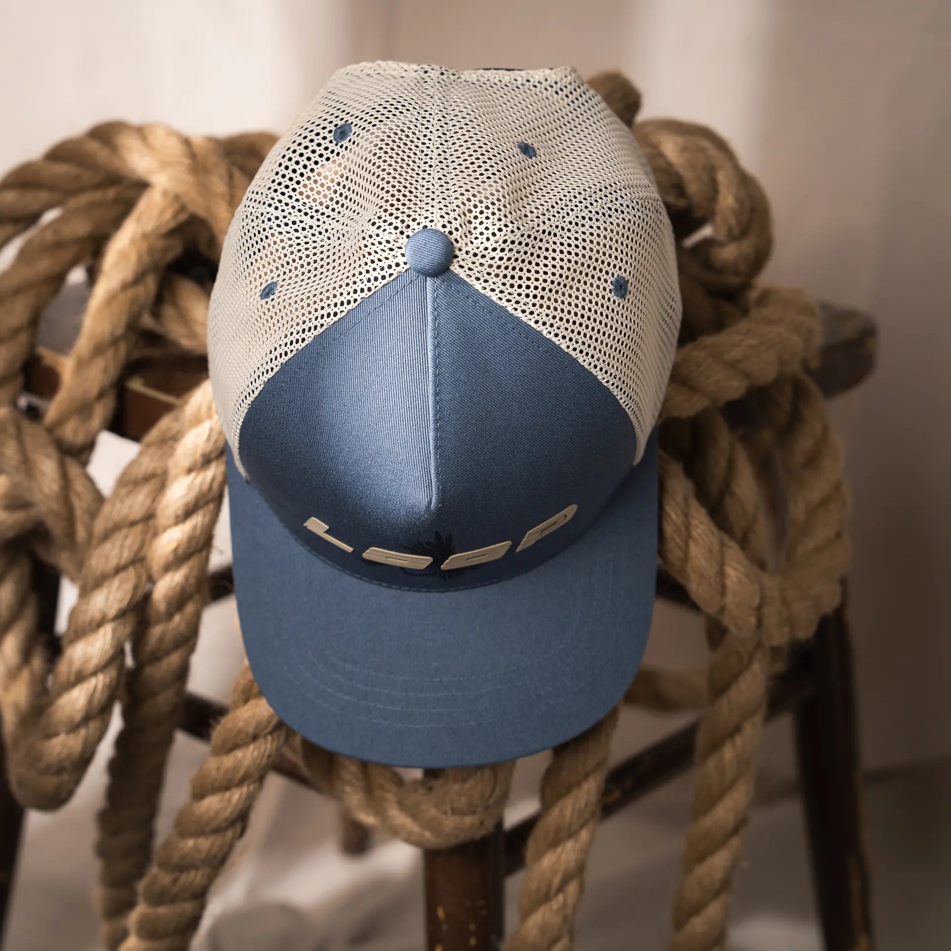 Loop Fly Trucker Cap Blue Grey