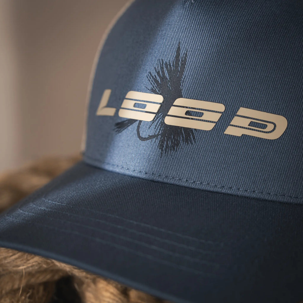 Loop Fly Trucker Cap Blue Grey