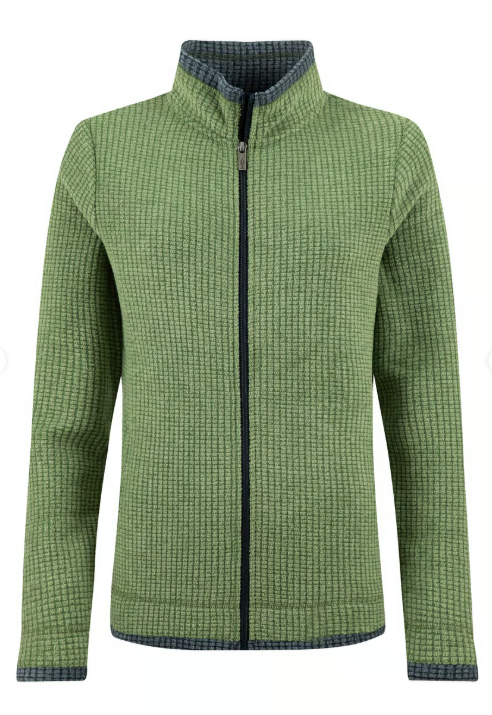 Weirdfish Ariana Full Zip Grid Fleece Irish Moss