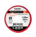 Spool of Loop Synchro monofilament nylon tippet on a white background