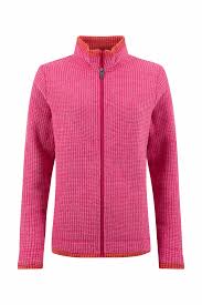 Weirdfish Ariana Full Zip Grid Fleece Foxglove